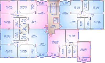 Project Image of 1076.0 - 1405.0 Sq.ft 2 BHK Apartment for buy in Akshara Lotus Garden