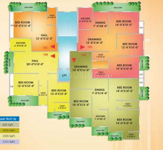 Project Image of 635.0 - 1725.0 Sq.ft 1 BHK Apartment for buy in Shree Enclave