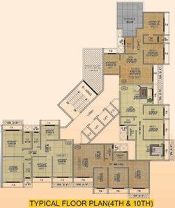 Project Image of 344.0 - 515.0 Sq.ft 2 BHK Apartment for buy in Asian Galaxy B Wing