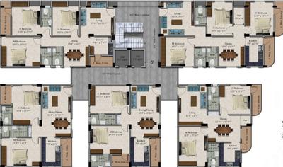 Project Image of 813.54 - 1600.0 Sq.ft 2 BHK Apartment for buy in PSR Jewel Park
