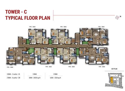Project Image of 651.0 - 2035.0 Sq.ft 1 BHK Apartment for buy in Chettinad Burgundy
