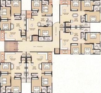 Project Image of 728.0 - 997.0 Sq.ft 3 BHK Apartment for buy in Shreeji Sharnam Residency