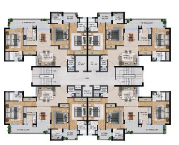 Project Image of 1968.0 - 2490.0 Sq.ft 3 BHK Apartment for buy in Woodland Heights
