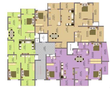 Project Image of 0.0 - 1041.66 Sq.ft 3 BHK Apartment for buy in Yamini Amar Ganga