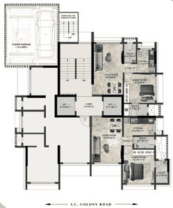 Project Image of 246.71 - 550.79 Sq.ft 1 RK Apartment for buy in Glory Apartments
