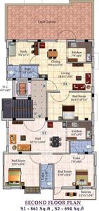 Project Image of 0.0 - 977.0 Sq.ft 2 BHK Apartment for buy in Newel Arunachaleswar