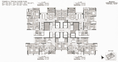 Project Image of 1373.0 - 2001.0 Sq.ft 3 BHK Apartment for buy in Rustomjee Verdant Vistas Wing A