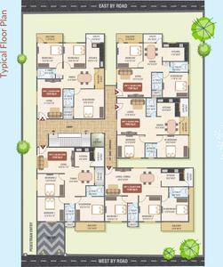 Project Image of 1230.0 - 1330.0 Sq.ft 3 BHK Apartment for buy in Saketh Duo Marvel