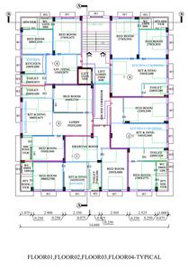 J M Bela Apartment ela Apartment Cluster Plan from 1st to 4th Floor 1