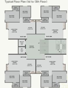 Project Image of 0.0 - 639.59 Sq.ft 2 BHK Apartment for buy in Shreeji Shantanu Green Phase 3