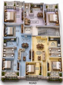 Project Image of 790.0 - 1040.0 Sq.ft 2 BHK Apartment for buy in Brishti Lekha Residency