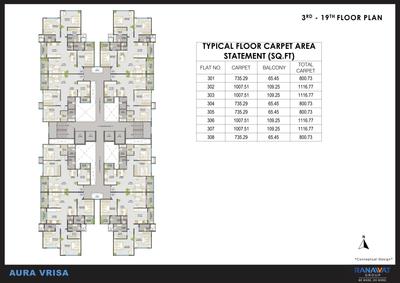 Project Image of 800.73 - 1116.77 Sq.ft 2 BHK Apartment for buy in Ranawat Aura Vrisa
