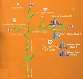 Project Image of 1030.0 - 1530.0 Sq.ft 2 BHK Apartment for buy in Eklavya Tower