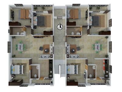 Project Image of 0.0 - 1406.0 Sq.ft 3 BHK Apartment for buy in Supra Eco Homes 