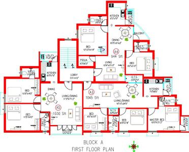 Project Image of 501.0 - 1032.0 Sq.ft 1 BHK Apartment for buy in Colorhomes Blossom Avenue