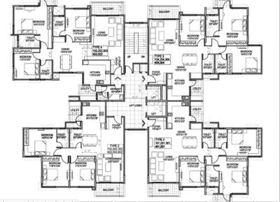 Project Image of 1860.0 - 2355.0 Sq.ft 3 BHK Apartment for buy in ND Passion Elite