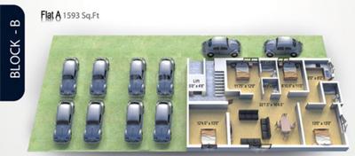 Project Image of 1593.0 - 2068.0 Sq.ft 4 BHK Apartment for buy in Golden Kingdom