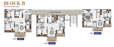 Project Image of 1155.08 - 1770.02 Sq.ft 2 BHK Apartment for buy in Fortune Green Annes Fortune Green Home Swan