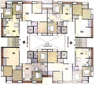 Project Image of 568.23 - 576.73 Sq.ft 2 BHK Apartment for buy in Tapi Arjun Homes
