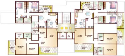 Project Image of 1045.0 - 1635.0 Sq.ft 2 BHK Apartment for buy in Panama SLK Heights