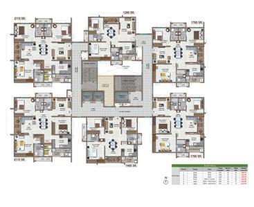 Project Image of 1280.04 - 2730.0 Sq.ft 2 BHK Apartment for buy in Aparna Serenity