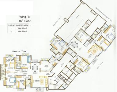 Project Image of 1158.0 - 1164.0 Sq.ft 3 BHK Apartment for buy in Ashar Monarch