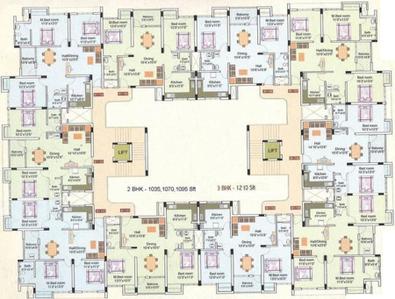 Project Image of 1035.0 - 1210.0 Sq.ft 2 BHK Apartment for buy in Land Ashoka Paradise