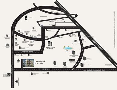 Project Image of 1075.0 - 1275.0 Sq.ft 2 BHK Apartment for buy in Landmark Fortune