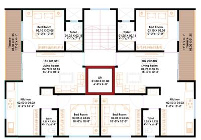 Project Image of 0.0 - 640.0 Sq.ft 2 BHK Apartment for buy in Royal Laxmi