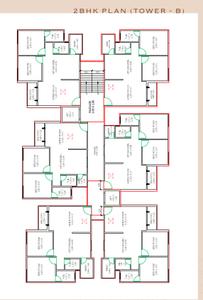 Project Image of 630.77 - 884.58 Sq.ft 2 BHK Apartment for buy in Pam Avenue