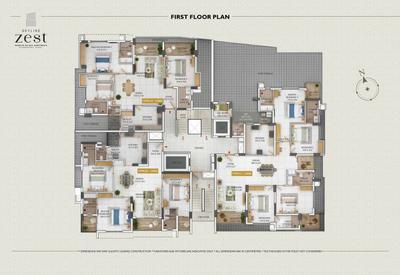 Project Image of 1778.0 - 2517.0 Sq.ft 3 BHK Apartment for buy in Skyline Zest