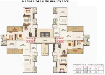 Project Image of 753.47 - 1167.88 Sq.ft 2 BHK Apartment for buy in Kumar Peninsula C