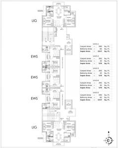 Project Image of 579.0 - 2128.0 Sq.ft 1 BHK Apartment for buy in Kumar East End Heights