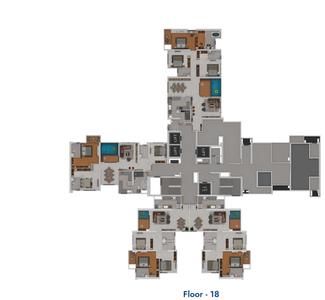 Project Image of 1062.0 - 2224.0 Sq.ft 3 BHK Apartment for buy in Gera s Avive Towers East Kharadi