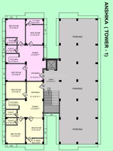 Project Image of 0.0 - 1100.0 Sq.ft 3 BHK Apartment for buy in Mohona And Anshika Housing