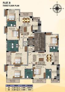 Project Image of 962.0 - 1651.0 Sq.ft 2 BHK Apartment for buy in Thirumurugan Dhanalakshmi Enclave