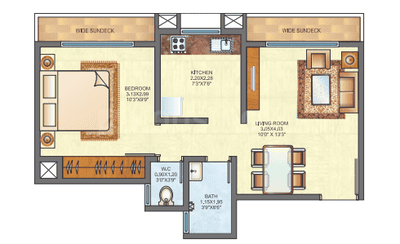 Project Image of 950 Sq.ft 2 BHK Apartment / Flat for sale in Kalyan West for Rs. 5600000