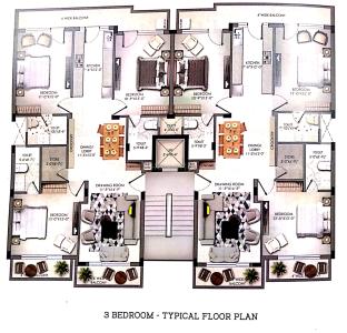 Project Image of 1131.5 - 1342.69 Sq.ft 3 BHK Apartment for buy in AN Sivanta Greens Ext 2