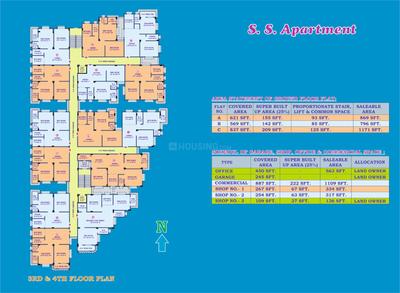 Project Image of 796.0 - 1344.0 Sq.ft 2 BHK Apartment for buy in SS Apartment