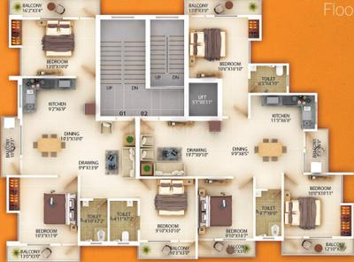 Project Image of 1030.0 - 1530.0 Sq.ft 2 BHK Apartment for buy in Eklavya Tower