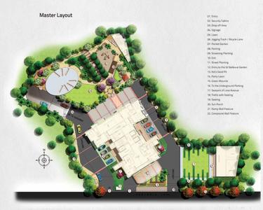Project Image of 1064.0 - 2060.0 Sq.ft 3 BHK Apartment for buy in Nahar 92 Bellevue