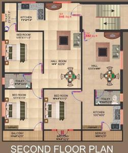 Project Image of 592.0 - 1275.0 Sq.ft 1 BHK Apartment for buy in Sri Perumal