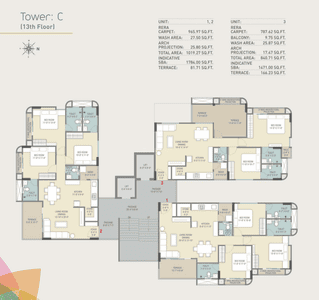 Project Image of 785.45 - 965.97 Sq.ft 2 BHK Apartment for buy in Samanvay Saatvik