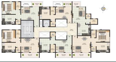 Project Image of 262.0 - 283.0 Sq.ft 1 RK Apartment for buy in Suryoday Ashtavinayak Residency