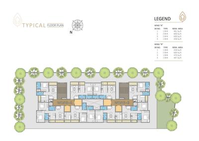 Project Image of 458.0 - 634.0 Sq.ft 1 BHK Apartment for buy in KRV Ratnadeep Heights