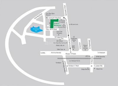 Project Image of 1305 Sq.ft 3 BHK Apartment / Flat for sale in Miyapur for Rs. 8500000