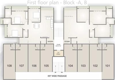 Project Image of 1188.0 - 1728.0 Sq.ft 2 BHK Apartment for buy in Shree Hari Nirmit Flora