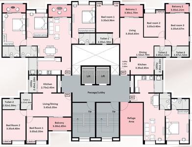 Project Image of 1050 Sq.ft 2 BHK Apartment / Flat for sale in Dhanori for Rs. 8800000