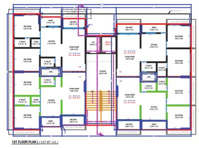 Project Image of 666.72 - 730.76 Sq.ft 2 BHK Apartment for buy in Eden Evoq And Empire