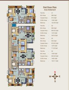 Project Image of 1195.0 - 1400.0 Sq.ft 3 BHK Apartment for buy in Ayuradhya Residency